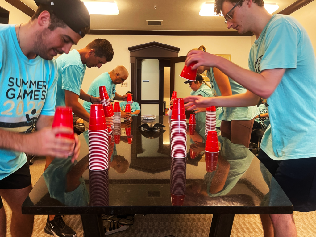 Cup stacking